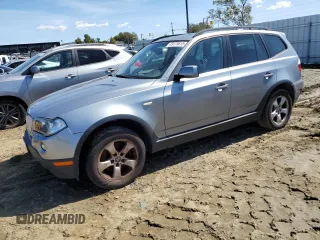 2008 BMW X3 3.0si with VIN WBXPC93498WJ07651, listed as a Copart auction lot 49175615 with 169,001 mi miles and Clean Title. Bid and sale history available at carsss.com. Image 1.
