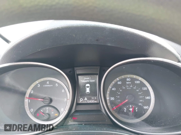 2014 Hyundai Santa Fe z VIN 5XYZTDLB1EG197765, wystawiony jako IAAI lot #41999374 z przebiegiem 172 430 mil mil oraz . Historia ofert i sprzedaży dostępna na DreamBid. Obrazek 7.