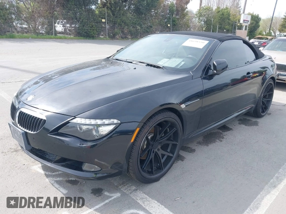 2010 BMW 6 Series 650i with VIN WBAEB5C56AC225184, listed as a IAAI auction lot 41698550 with 105,648 mi miles and . Bid and sale history available at carsss.com. Image 17.