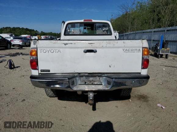 2001 Toyota Tacoma PreRunner with VIN 5TENM92N71Z728049, listed as a Copart auction lot 53803865 with 156,876 mi miles and Salvage title. Bid and sale history available at DreamBid. Image 6.