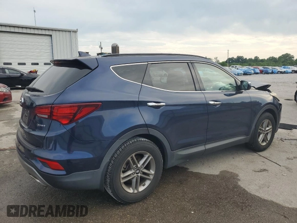 2018 Hyundai Santa Fe 2.4L z VIN 5XYZU3LB2JG537457, wystawiony jako Copart lot #56800005 z przebiegiem 97 344 mil mil oraz Szkoda całkowita • Salvage title. Historia ofert i sprzedaży dostępna na DreamBid. Obrazek 3.