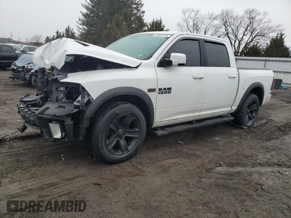 2018 Ram 1500 Night with VIN 1C6RR7MT6JS121901, listed as a Copart auction lot 43044215 with 162,927 mi miles and Salvage Title. Bid and sale history available at carsss.com. Image 1.