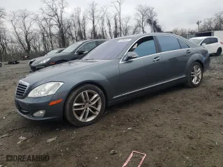 2008 Mercedes-Benz S-Class 5.5L V8 with VIN WDDNG86XX8A197730, listed as a Copart auction lot 50380855 with 106,518 mi miles and Salvage Title. Bid and sale history available at carsss.com. Image 1.