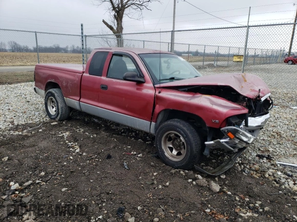 1999 Dodge Dakota SLT with VIN 1B7GL22X0XS268203, listed as a Copart auction lot 85155594 with 185,142 mi miles and Salvage Title. Bid and sale history available at carsss.com. Image 4.
