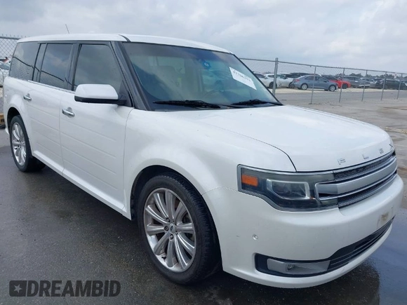 2014 Ford Flex Limited with VIN 2FMGK5D83EBD13566, listed as a IAAI auction lot 41706352 with 183,184 mi miles. Bid and sale history available at carsss.com. Image 1.