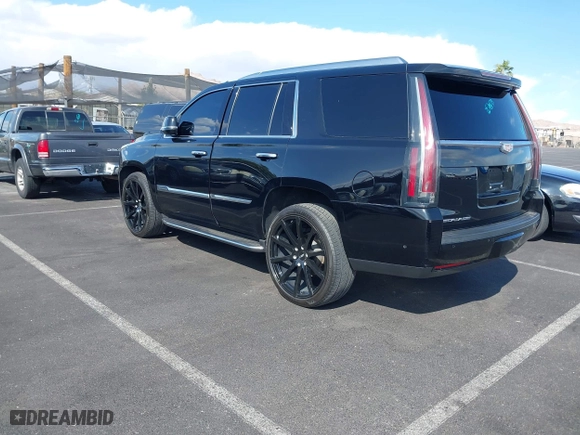 2018 Cadillac Escalade Luxury with VIN 1GYS4BKJ6JR148241, listed as a IAAI auction lot 41874506 with 92,140 mi miles. Bid and sale history available at carsss.com. Image 3.