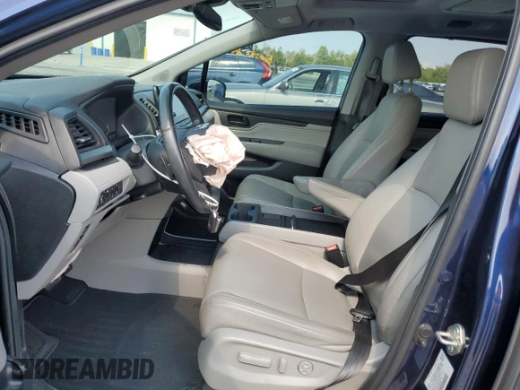 2020 Honda Odyssey Touring with VIN 5FNRL6H85LB003302, listed as a Copart auction lot 72709924 with 58,228 mi miles and Salvage Title. Bid and sale history available at DreamBid. Image 7.