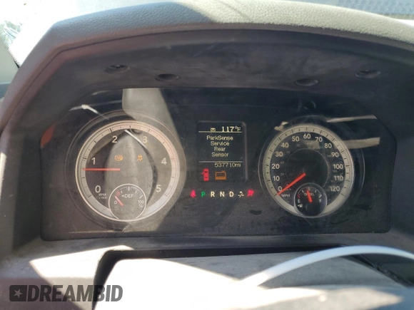 2016 Ram 2500 Tradesman with VIN 3C6UR4HL1GG100909, listed as a Copart auction lot 58343305 with 537,710 mi miles and Salvage title. Bid and sale history available at DreamBid. Image 9.
