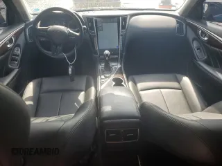 2018 Infiniti Q50 Luxe with VIN JN1EV7AP6JM351908, listed as a Copart auction lot 58056805 with 72,363 mi miles and Salvage title. Bid and sale history available at DreamBid. Image 8.