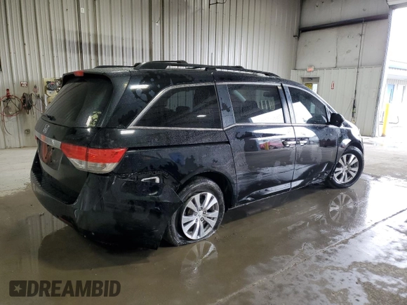 2016 Honda Odyssey EX-L with VIN 5FNRL5H66GB025002, listed as a Copart auction lot 52234075 with 139,604 mi miles and Salvage Title. Bid and sale history available at DreamBid. Image 3.