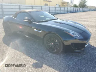 2015 Jaguar F-Type V6 with VIN SAJWA6E74F8K15229, listed as a Copart auction lot 73109184 with 62,245 mi miles and Salvage Title. Bid and sale history available at DreamBid. Image 4.