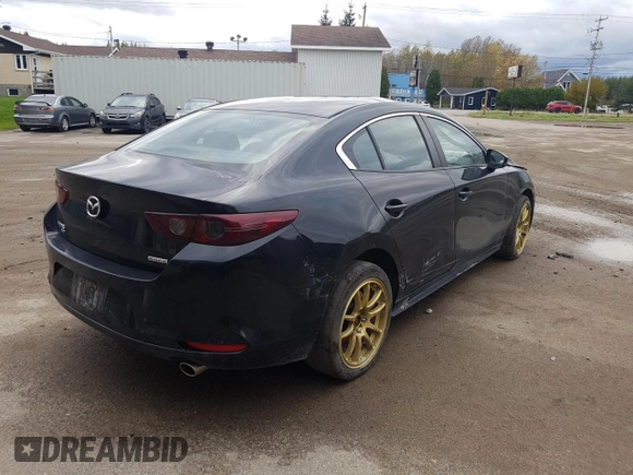 2021 Mazda 3 Preferred with VIN JM1BPBCL0M1308999, listed as a Copart auction lot 72750154 with Not Provided miles and Salvage Title. Bid and sale history available at DreamBid. Image 3.