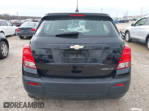2016 Chevrolet Trax LS with VIN KL7CJKSB3GB571885, listed as a IAAI auction lot 41881298 with 87,885 mi miles. Bid and sale history available at carsss.com. Image 16.