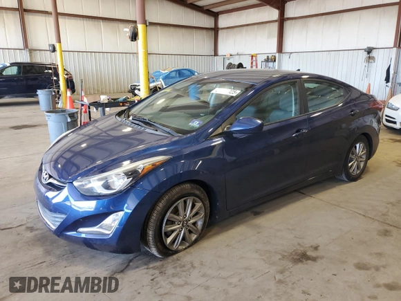 2015 Hyundai Elantra SE with VIN 5NPDH4AE9FH619848, listed as a Copart auction lot 54299825 with 49,432 mi miles and Salvage Title. Bid and sale history available at DreamBid. Image 1.