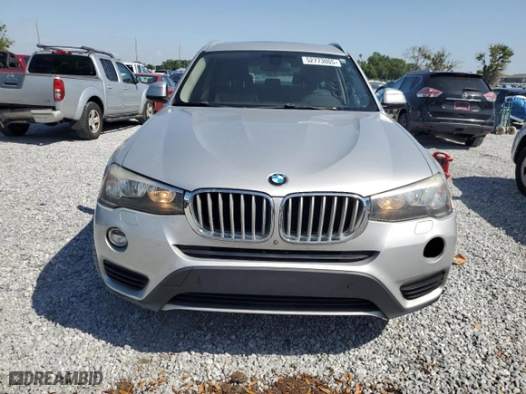 2017 BMW X3 sDrive28i with VIN 5UXWZ7C50H0U46840, listed as a Copart auction lot 52773005 with 268,839 mi miles and Clean Title. Bid and sale history available at carsss.com. Image 5.