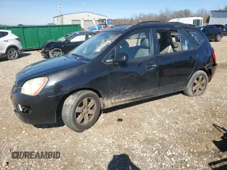 2007 Kia Rondo LX Base with VIN KNAFG525X77090378, listed as a Copart auction lot 45618045 with 0 mi miles and Salvage Title. Bid and sale history available at carsss.com. Image 1.