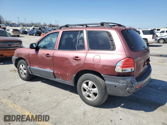 2005 Hyundai Santa Fe GLS with VIN KM8SC13D05U968258, listed as a Copart auction lot 48383205 with 190,131 mi miles and Salvage Title. Bid and sale history available at carsss.com. Image 2.