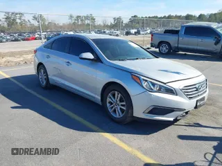 2017 Hyundai Sonata 2.4L with VIN 5NPE24AF8HH586326, listed as a IAAI auction lot 41811836 with 109,860 mi miles and . Bid and sale history available at carsss.com. Image 1.