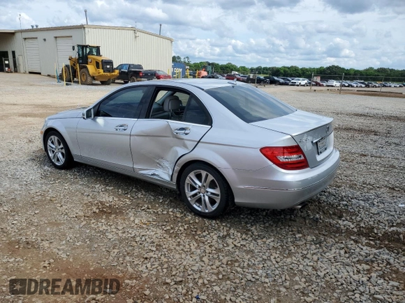 2014 Mercedes-Benz C 250 Sport with VIN WDDGF4HB1EA950028, listed as a Copart auction lot 58206825 with 105,523 mi miles and Salvage title. Bid and sale history available at DreamBid. Image 2.