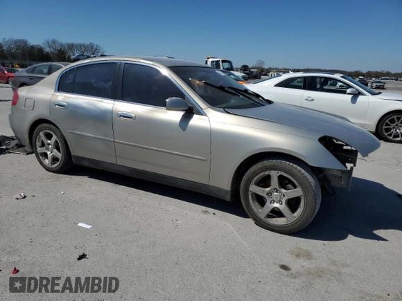 2004 Infiniti G35 w/Leather with VIN JNKCV51E64M604056, listed as a Copart auction lot 50232365 with Not Provided miles and Clean Title. Bid and sale history available at DreamBid. Image 4.