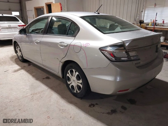 2014 Honda Civic Hybrid with VIN 19XFB4F26EE001740, listed as a IAAI auction lot 41674756 with 288,716 mi miles. Bid and sale history available at carsss.com. Image 3.