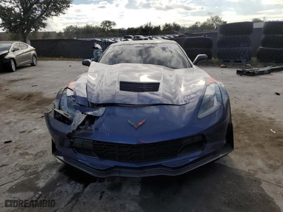 2017 Chevrolet Corvette Grand Sport 1LT with VIN 1G1YW2D76H5101393, listed as a Copart auction lot 83498254 with 53,167 mi miles and Salvage Title. Bid and sale history available at carsss.com. Image 5.