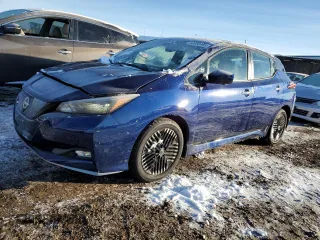 2025 Nissan LEAF SV Plus with VIN 1N4CZ1CV8SC559142, listed as a Copart auction lot 89408495 with 2,213 mi miles and Salvage Title. Bid and sale history available at carsss.com. Image 1.