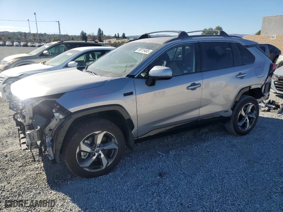 2024 Toyota RAV4 Prime SE with VIN JTMAB3FV4RD195853, listed as a Copart auction lot 89015465 with NaN miles and Salvage Title. Bid and sale history available at carsss.com. Image 1.