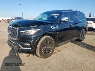 2018 Infiniti QX80 with VIN JN8AZ2NF1J9664280, listed as a Copart auction lot 61071095 with 110,013 mi miles and Clean title. Bid and sale history available at DreamBid. Image 1.