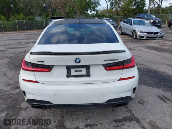2021 BMW 3 Series M340i xDrive with VIN 3MW5U9J03M8B94898, listed as a IAAI auction lot 41611425 with 38,614 mi miles. Bid and sale history available at carsss.com. Image 16.