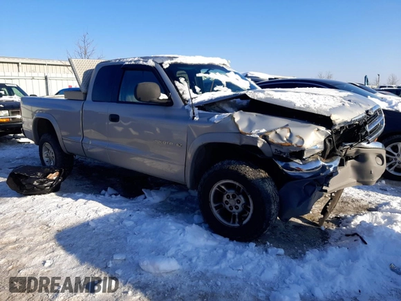 1999 Dodge Dakota SLT with VIN 1B7GG22X1XS282681, listed as a Copart auction lot 88292595 with Not Provided miles and Salvage Title. Bid and sale history available at carsss.com. Image 4.
