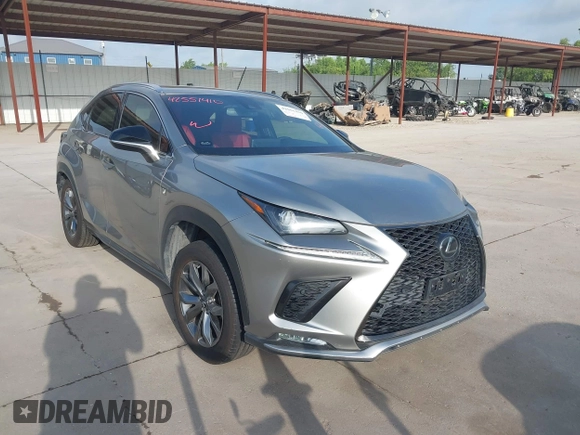 2020 Lexus NX 300 F Sport with VIN JTJSARBZ7L2175681, listed as a IAAI auction lot 42551410 with 49,965 mi miles and . Bid and sale history available at DreamBid. Image 1.