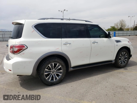 2017 Nissan Armada SV z VIN JN8AY2NC3H9504002, wystawiony jako Copart lot #54326965 z przebiegiem 86 469 mil mil oraz Szkoda całkowita • Salvage title. Historia ofert i sprzedaży dostępna na DreamBid. Obrazek 3.
