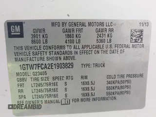 2014 GMC Savana Cargo z VIN 1GTW7FCA2E1903829, wystawiony jako IAAI lot #42432718 z przebiegiem 133 981 mil mil oraz . Historia ofert i sprzedaży dostępna na DreamBid. Obrazek 9.
