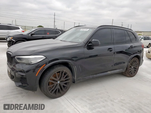 2022 BMW X5 sDrive40i with VIN 5UXCR4C06N9K58174, listed as a Copart auction lot 58333185 with 62,778 mi miles and Salvage title. Bid and sale history available at DreamBid. Image 1.