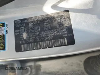 2009 Hyundai Santa Fe Limited с VIN 5NMSH73E29H248961, выставлен на аукционе Copart как лот 57054145 с пробегом 206 831 миль миль и На запчасти • Non repairable. История ставок и продаж доступна на DreamBid. Изображение 12.