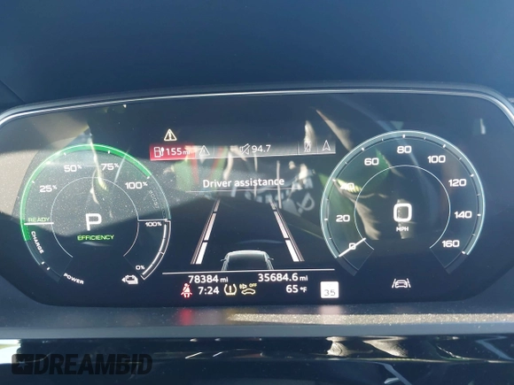 2019 Audi e-tron Prestige with VIN WA1VAAGE6KB016070, listed as a IAAI auction lot 42655490 with 78,384 mi miles and . Bid and sale history available at DreamBid. Image 7.