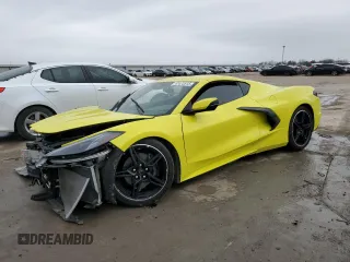 2024 Chevrolet Corvette 2LT z VIN 1G1YB2D48R5108980, wystawiony jako Copart lot #47473515 z przebiegiem 19 550 mil mil oraz Szkoda całkowita • Salvage title. Historia ofert i sprzedaży dostępna na DreamBid. Obrazek 1.