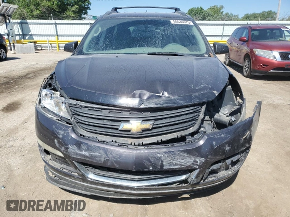 2017 Chevrolet Traverse LS with VIN 1GNKRFKD7HJ149777, listed as a Copart auction lot 56636575 with 122,963 mi miles and Salvage title. Bid and sale history available at DreamBid. Image 5.