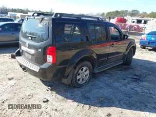 2008 Nissan Pathfinder S with VIN 5N1AR18U18C613323, listed as a IAAI auction lot 41143509 with 129,597 mi miles. Bid and sale history available at carsss.com. Image 4.