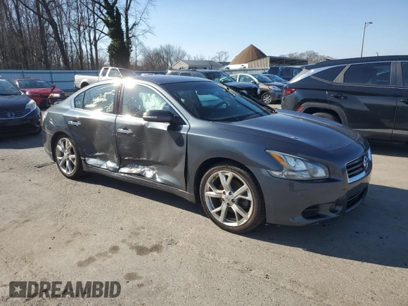 2012 Nissan Maxima 3.5 SV with VIN 1N4AA5AP4CC870014, listed as a Copart auction lot 46805925 with 17,837 mi miles and Salvage Title. Bid and sale history available at carsss.com. Image 4.