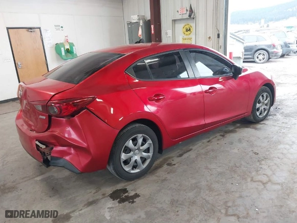 2014 Mazda Mazda3 i SV with VIN JM1BM1T78E1215378, listed as a IAAI auction lot 41772764 with 42,340 mi miles. Bid and sale history available at carsss.com. Image 4.