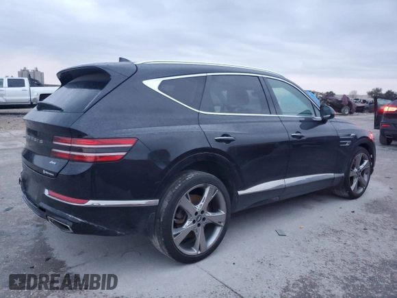 2021 Genesis GV80 with VIN KMUHBDSB9MU071244, listed as a Copart auction lot 88469095 with 85,355 mi miles and Salvage title. Bid and sale history available at DreamBid. Image 3.