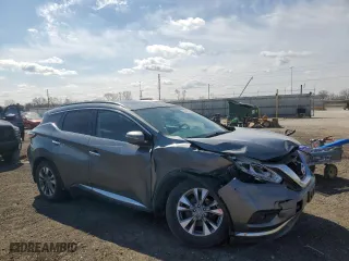 2015 Nissan Murano SV with VIN 5N1AZ2MH1FN233429, listed as a Copart auction lot 50304795 with 103,429 mi miles and Salvage Title. Bid and sale history available at carsss.com. Image 4.