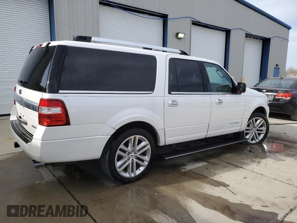 2017 Ford Expedition EL Platinum with VIN 1FMJK1MT1HEA83053, listed as a Copart auction lot 49259205 with 78,040 mi miles and Salvage Title. Bid and sale history available at carsss.com. Image 3.