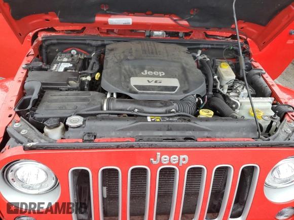 2017 Jeep Wrangler Unlimited Sahara with VIN 1C4BJWEG6HL552529, listed as a Copart auction lot 56688935 with Not provided miles and Salvage title. Bid and sale history available at DreamBid. Image 12.