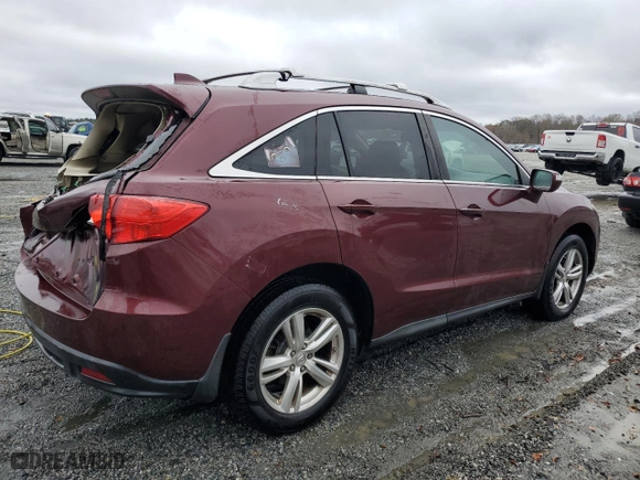 2013 Acura RDX Tech Pkg with VIN 5J8TB3H57DL018056, listed as a Copart auction lot 78827534 with 312,477 mi miles and Salvage Title. Bid and sale history available at carsss.com. Image 3.