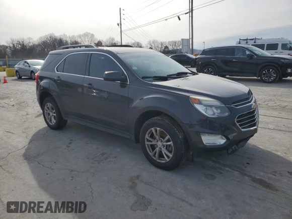 2016 Chevrolet Equinox LT with VIN 2GNALCEK7G6195613, listed as a Copart auction lot 45938145 with 105,522 mi miles and Salvage Title. Bid and sale history available at carsss.com. Image 4.