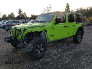 2021 Jeep Wrangler Unlimited Rubicon with VIN 1C4JJXFM2MW838926, listed as a Copart auction lot 42137645 with 75,998 mi miles and Salvage Title. Bid and sale history available at carsss.com. Image 1.