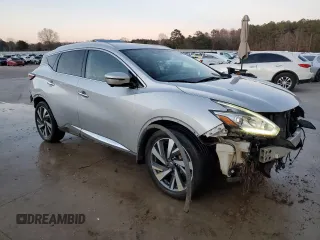 2017 Nissan Murano SL with VIN 5N1AZ2MHXHN124602, listed as a Copart auction lot 45044375 with 160,176 mi miles and Clean Title. Bid and sale history available at DreamBid. Image 4.